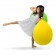 Poufs Baloon yellow and Green Apple YOUNOW Florence Jaffrain JardinChic