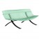 Banc Charivari Piétement Réglisse Vert Opaline Fermob Jardinchic