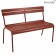 Banc à Dossier Luxembourg Ocre Rouge Fermob Jardinchic