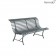 Banc Louisiane 150cm Gris Orage Fermob Jardinchic