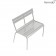 Banc Luxembourg Kid Gris Métal Fermob Jardinchic