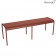 Banc Luxembourg Ocre Rouge Fermob Jardinchic