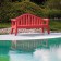 Banc Giulietta Rouge Serralunga JardinChic