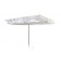 Parasol Breezer Blanc et Ecru avec Socle pour Parasol Breezer Blanc (vendu séparément) Sywawa Jardinchic