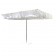 Parasol Breezer Blanc et Ecru sans socle Sywawa Jardinchic