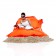 Pouf Buggle-Up Orange atmosphere sand Fatboy JardinChic