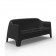 Canapé Solid Noir Vondom Jardinchic