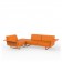 Canapé D'angle Droit 3 Places Delta Orange Vondom Jardinchic