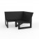 Canapé Modulable Frame - Module d'Angle Noir Vondom Jardinchic