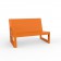 Canapé Modulable Frame - Module Droit Orange Vondom Jardinchic