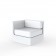 Canapé Modulable Ulm - Module Droit Blanc Vondom Jardinchic
