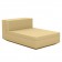 Canapé Modulable Vela - Module Central Chaise Longue Beige Vondom Jardinchic