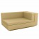 Canapé Modulable Vela - Module Gauche Chaise Longue Beige Vondom Jardinchic