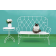 Banquette Outline Blanche avec Guéridon Blanc Seletti JardinChic