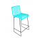 Tabouret  Cenote Vert Turquoise Boqa JardinChic