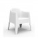 Chaise Avec Accoudoirs Solid Blanc Vondom Jardinchic