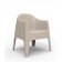 Chaise Avec Accoudoirs Solid Ecru Vondom Jardinchic