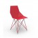 Chaise De Repas Piétement Inox Rouge Faz Vondom JardinChic