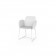 Chaise avec accoudoirs Pezzetina Blanc Vondom Jardinchic