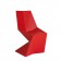 Chaise Vertex Rouge Vondom Jardinchic