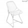 Chaise Sixties Blanc Coton / Tressage Blanc Coton Fermob Jardinchic