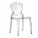 Lot de 4 Chaises Queen Transparent Pedrali JardinChic