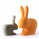 Chair For child Rabbit Chair Baby Green and Chair Rabbit Chair Orange for adults (sold apart) Qeeboo Jardinchic 