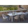 Table de Repas Vanity 220x110cm Blanc avec Chaises Vanity Blanc Gris Clair - Nicolas Mathéus - Vlaemynck Jardinchic