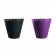 Jardinière Julietta Anthracite et Violet Diametre 12 JardinChic