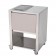 Module CunKitchen avec 1/2 Teppan Yaki + Plan de Travail Inox Corian Taupe JokoDomus JardinChic