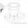 Pot Schema Pot fixed Vondom JardinChic ground mounting kit