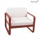 Fauteuil Bellevie Coussins Gris Flanelle Structure Ocre Rouge Fermob Jardinchic 