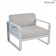 Fauteuil Bellevie Coussins Gris Métal Structure Carbone Fermob Jardinchic 