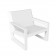 Fauteuil Blanc Frame / Coussins Nautic Blanc Vondom Jardinchic