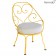 Fauteuil Cabriolet 1900 - Coussin Blanc Grisé - Structure Miel Fermob Jardinchic