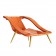 Fauteuil Du Huit Orange Position Bain de Soleil Isidore Jardin Chic