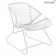 Fauteuil Sixties Blanc Coton / Tressage Blanc Coton Fermob Jardinchic