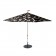 Parasol Flowerpowersol cutout black Fatboy JardinChic