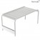 Grande Table Basse / Banc Luxembourg Gris Métal Fermob Jardinchic