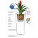 Pot Ilie with Schema Euro3Plast JardinChic water Reserve