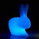 Rabbit Lamp LED with battery - LED Blue Qeeboo Jardinchic