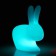 Rabbit Lamp LED with battery - LED Turquoise Qeeboo Jardinchic
