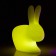 Rabbit Lamp LED with battery - LED Yellow Qeeboo Jardinchic