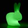 Rabbit Lamp LED with battery - LED Green Qeeboo Jardinchic