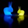 Rabbit Lamp Small LED with battery - LED Yellow and Rabbit Lamp LED Blue (sold apart) Qeeboo Jardinchic