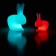 Rabbit Lamp Small LED with battery - LED Red and Rabbit Lamp LED Turquoise (sold apart) Qeeboo Jardinchic