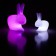 Rabbit Lamp Small LED with battery - LED White and Rabbit Lamp LED Pink (sold apart) Qeeboo Jardinchic