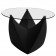 Glass top for stool Table low Mr. Lem black MyYour JardinChic