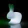 Rabbit Lamp Small LED with battery - LED White Qeeboo Jardinchic