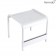 Petite Table Basse / Repose-Pieds Luxembourg Blanc Coton Fermob Jardinchic